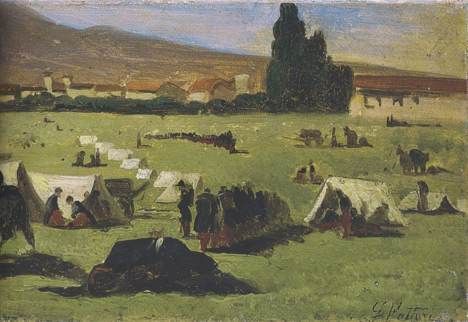 Soldati francesi alle Cascine - dettaglio